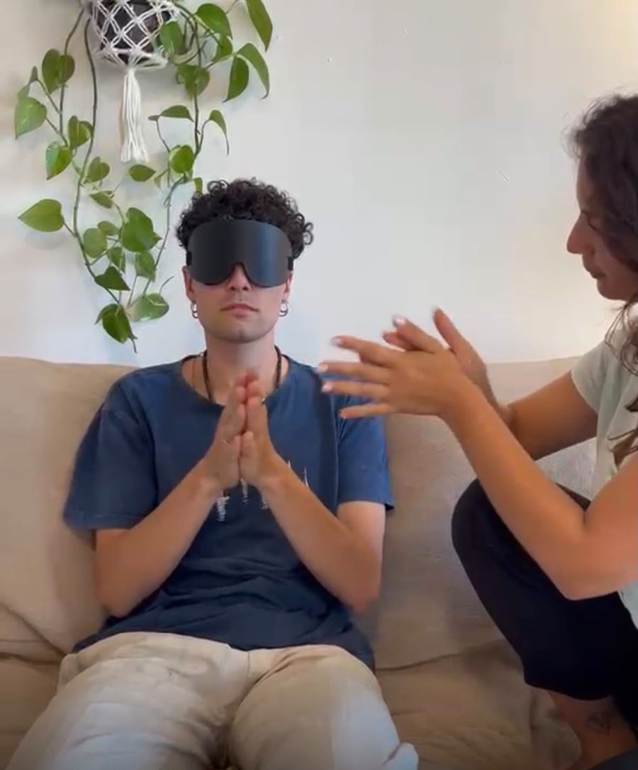 Ejercicio de visión intuitiva entre compañeros